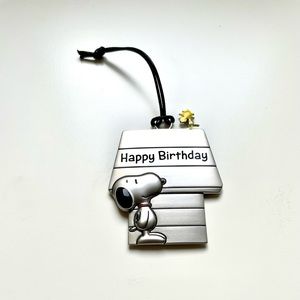 Peanuts Snoopy Metal Ornament “Happy Birthday” by Hallmark